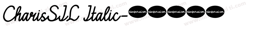 CharisSIL Italic字体转换